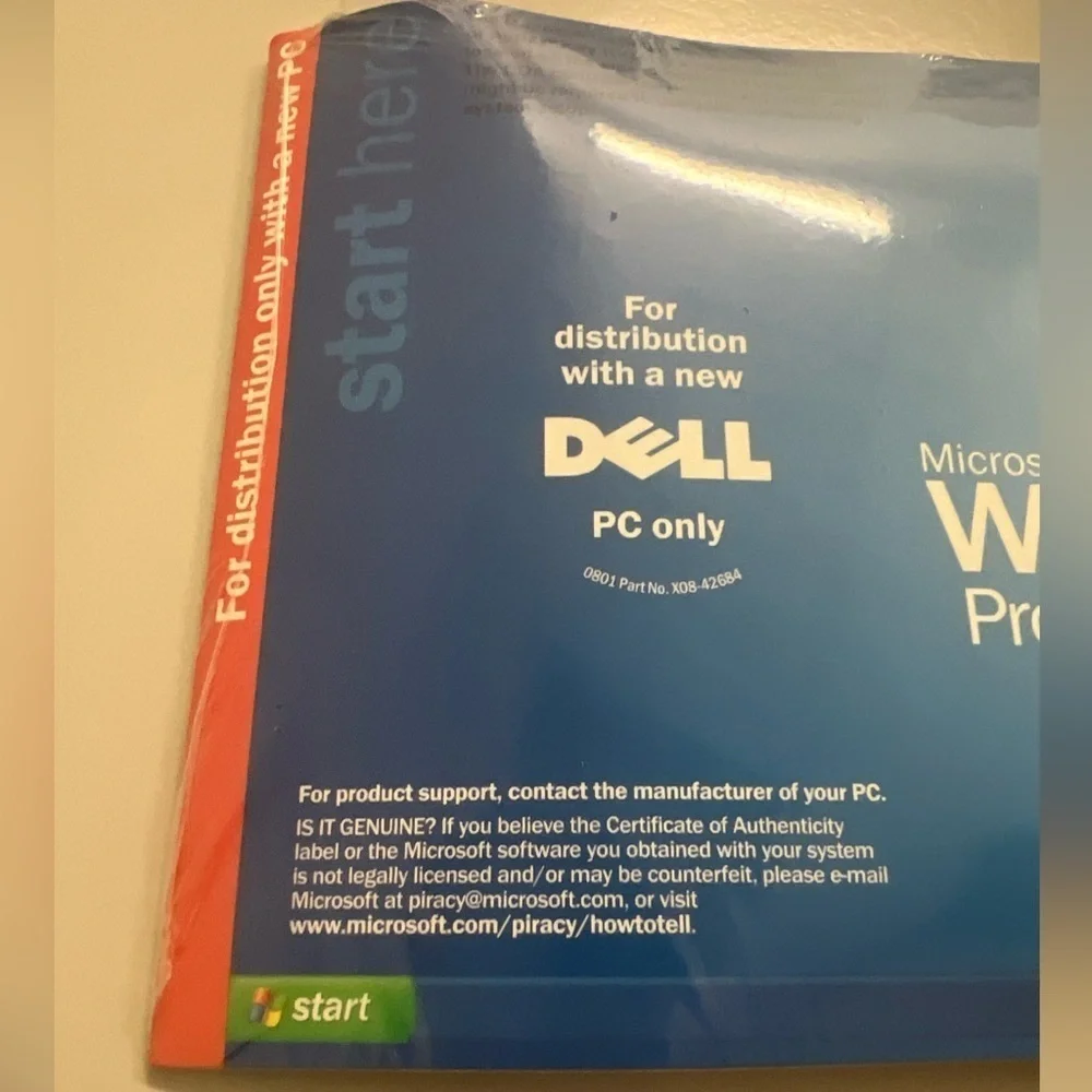 NWT Dell Reinstallation CD Microsoft Windows XP Professional Service Pack 2002